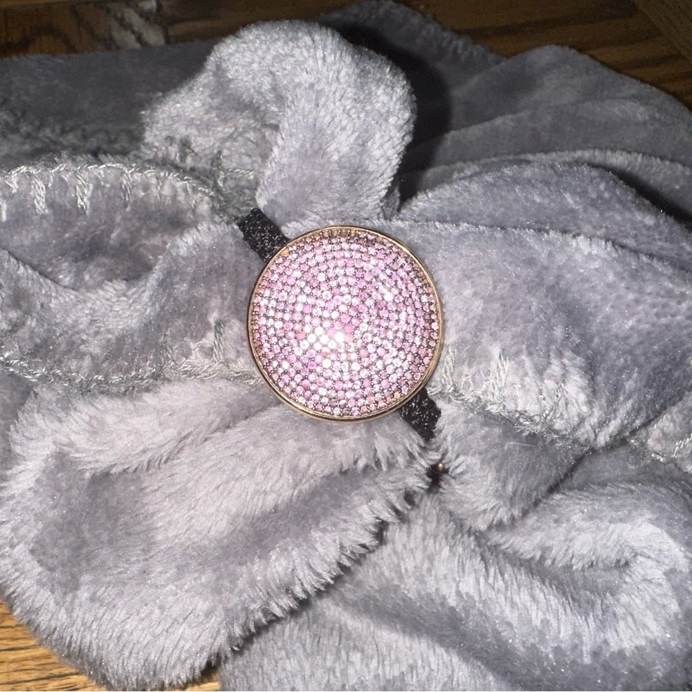 Gold & Pink Semi Precious Stone Adjustable bracelet